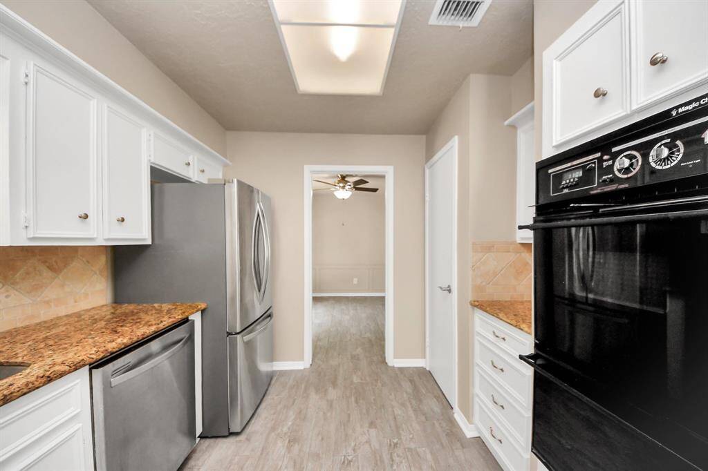 Includes modern stainless steel appliances for a sleek, contemporary touch and everyday convenience