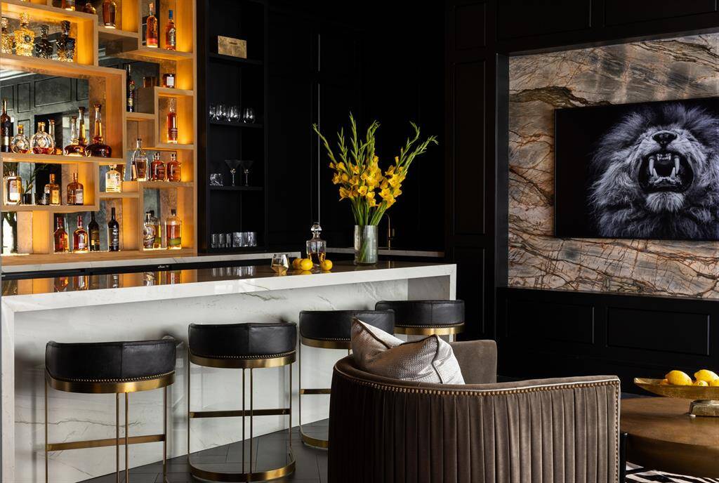 Newly introduced in 2024, this bespoke bourbon bar is designed for the ultimate hosting experience, offering an inviting space for gatherings.