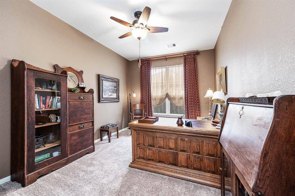Home office on first floor provides a quiet setting -- or can become a play room, craft room -- whatever you need!