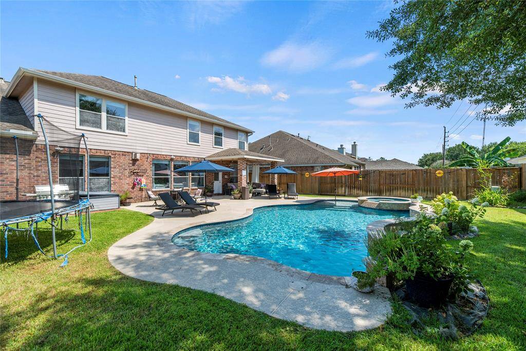 This is the perfect backyard for all family fun activities.