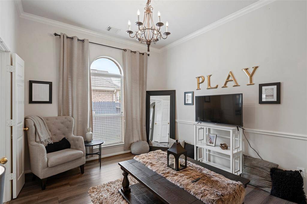Formal Dining Room being used Play Room.