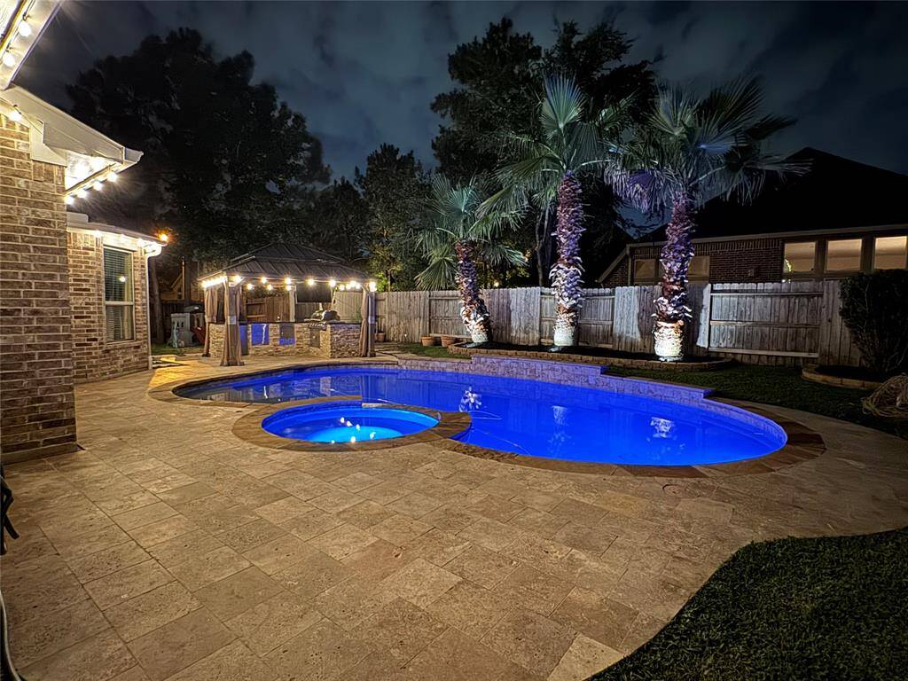 Pool at night
