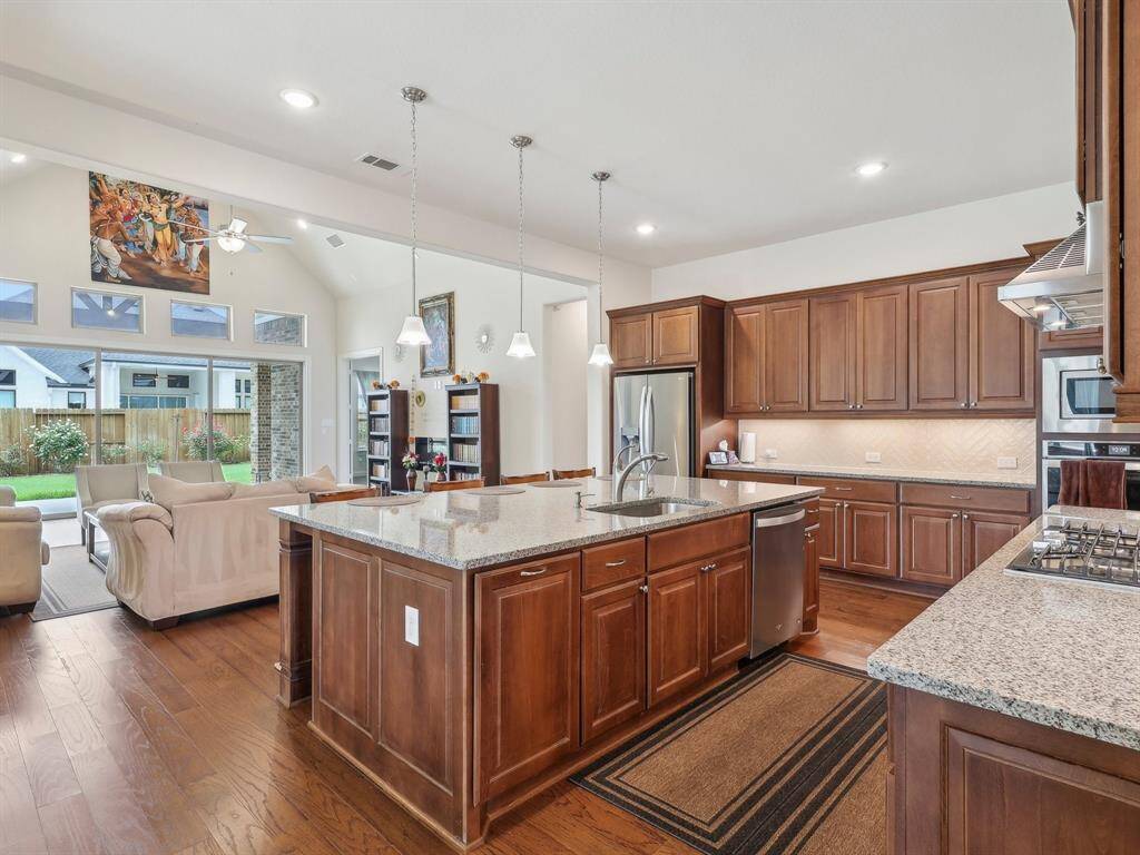 Kitchen into Family Room