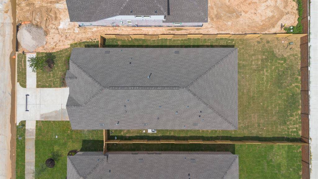 This aerial view of your home shows the amazing view of your lot.