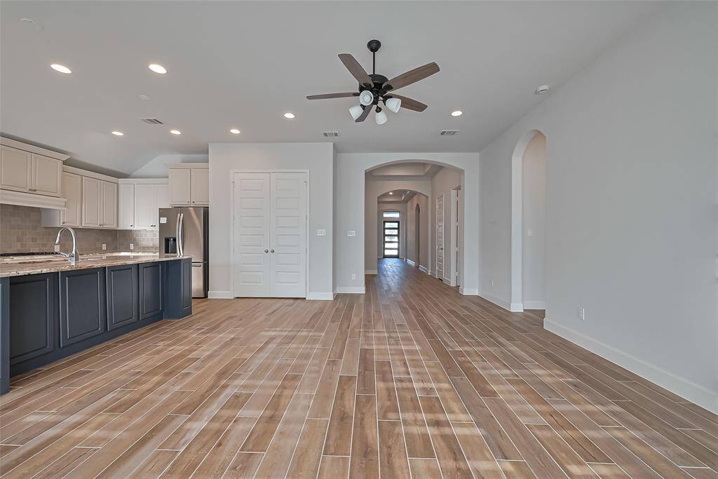 Formal living with ceiling fan