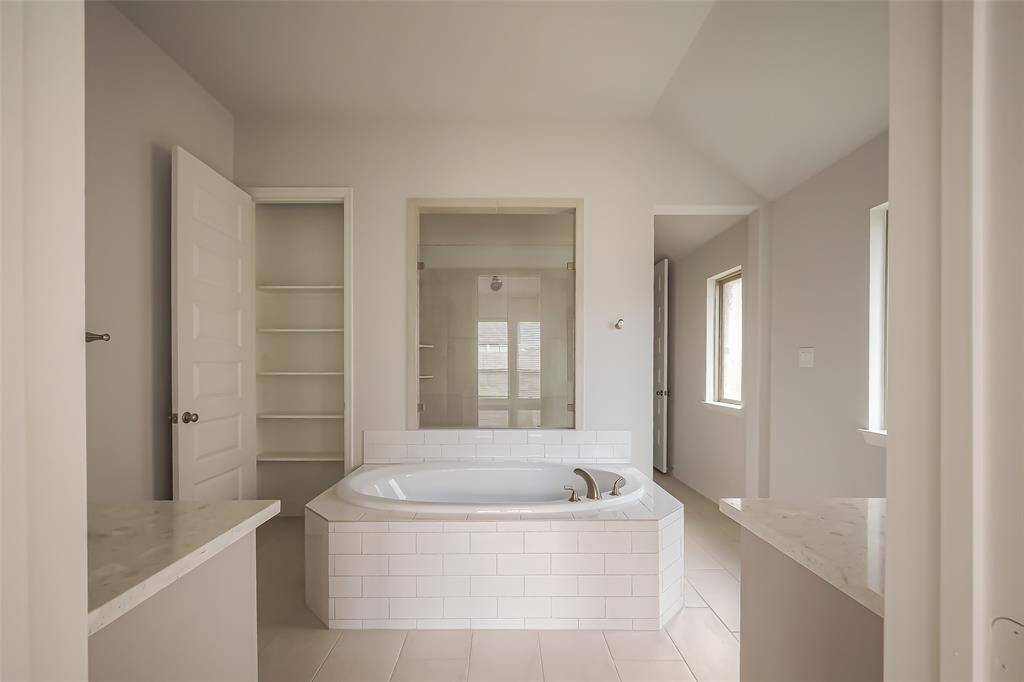 Beautiful standalone tub in Primary suite