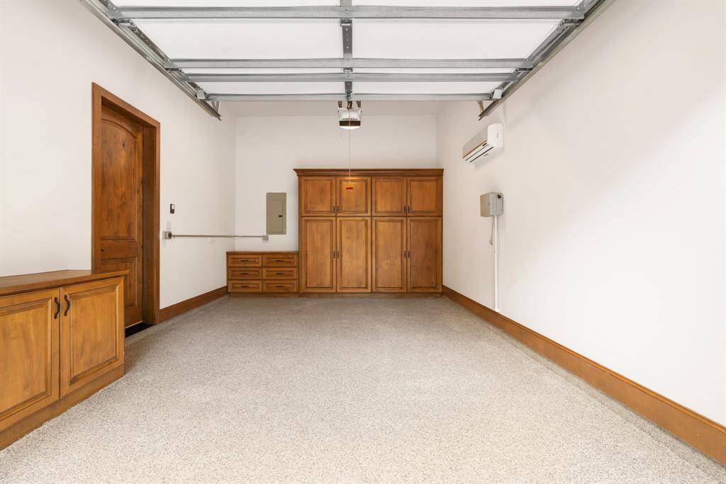 Single Car garage also with new epoxy flooring and generous built-in storage.