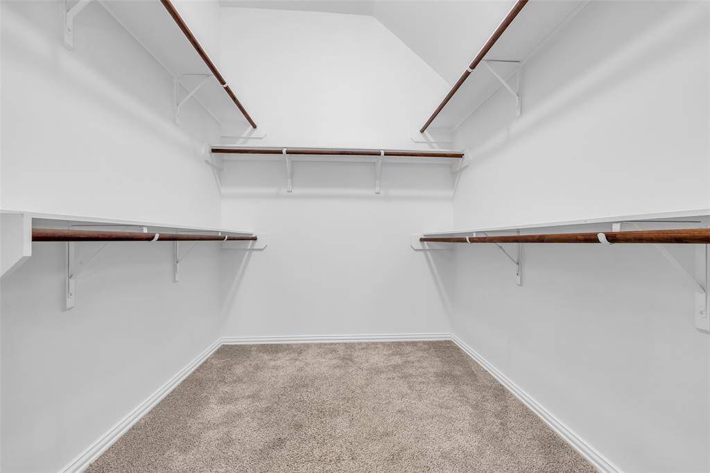 Tons of space in the Master Closet