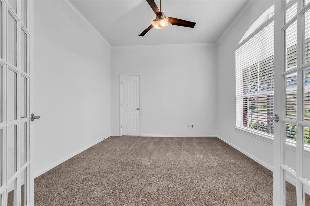 French Door Study that could be a 4th Bedroom if Needed.