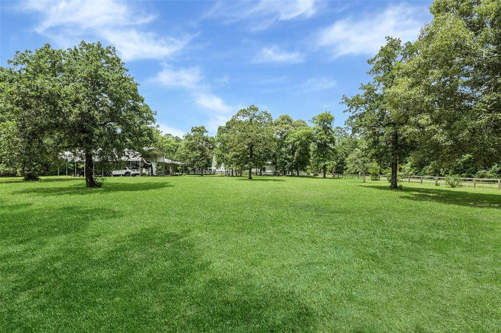 View from the back of the property line to the house.