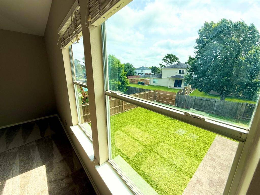 Master bedroom window view
