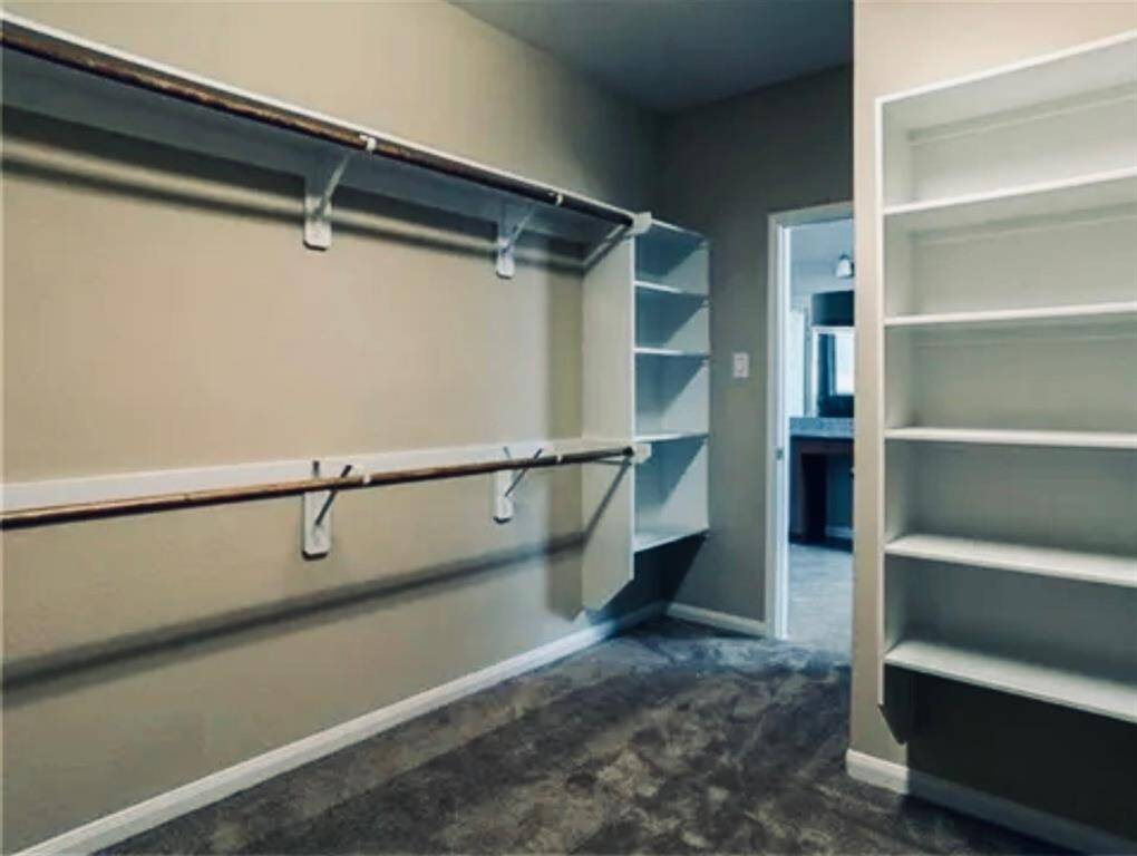 Master closet with built in