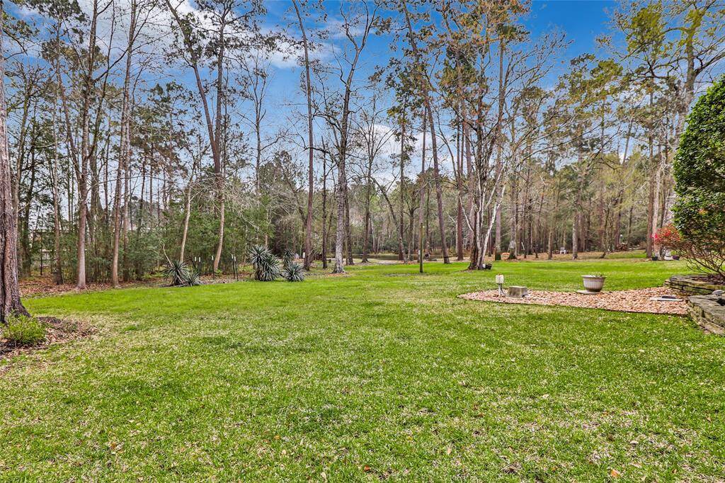 View of the pond in the distance... "Backyard lighting down to the Pond"...