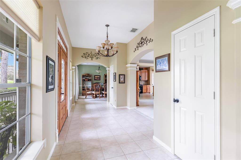 Front entry from office/study area... Coat/storage closet at right...