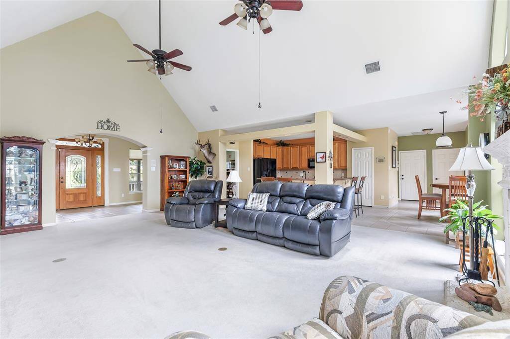 Living opens to breakfast and kitchen area...