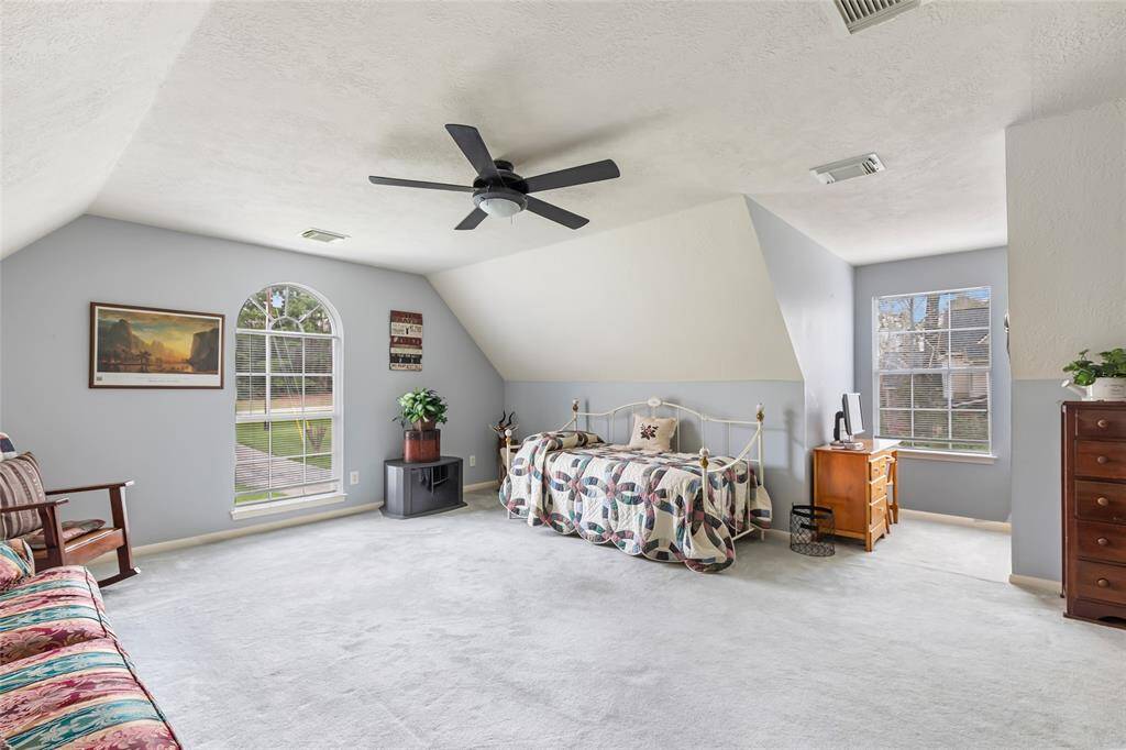 Upstairs room - 3rd bedroom, Convert to Guest Room, Game room, Office, Sewing Room or Storage... Has a very nice oversized closet that has shelving...