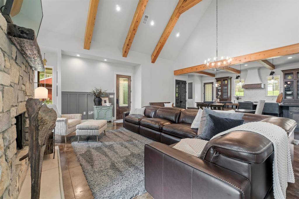 kitchen area is open to the living room!