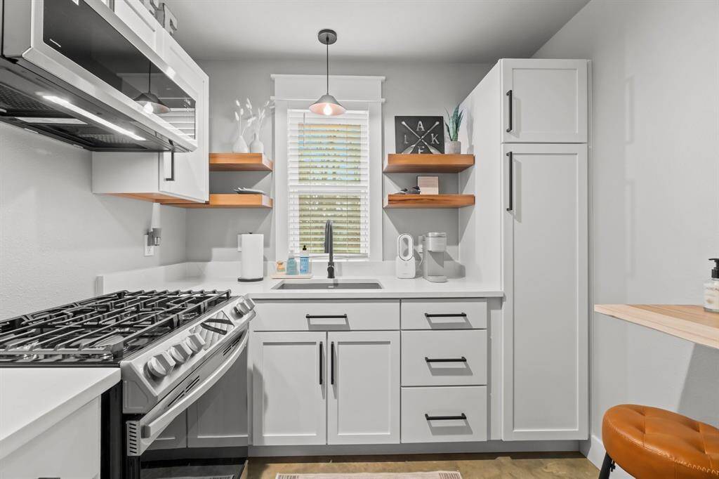 guest quarters features private kitchen!