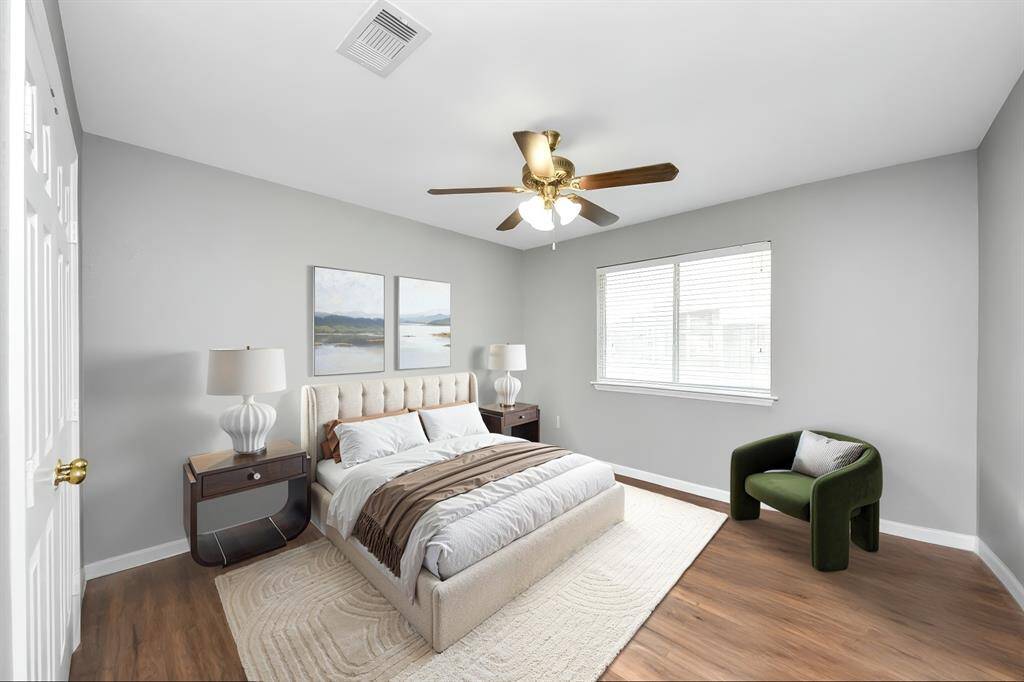 Virtually staged bedroom 2