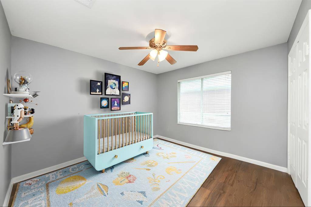Virtually staged bedroom 3