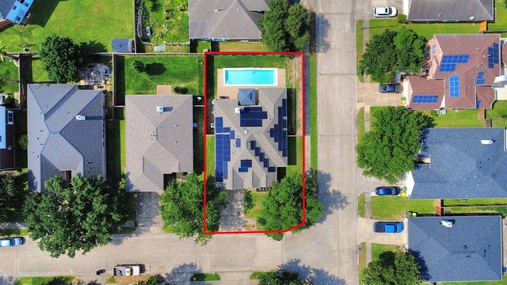 Solar Panels aerial photo