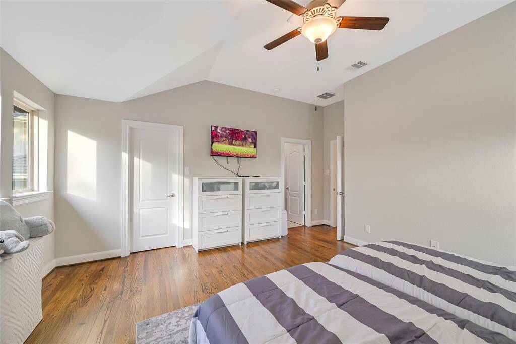 Bedroom three  features an ensuite bath and large closet
