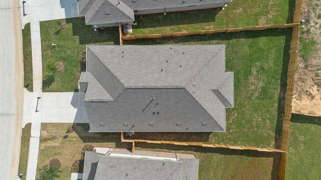 This aerial view of your home shows the amazing view of your lot.