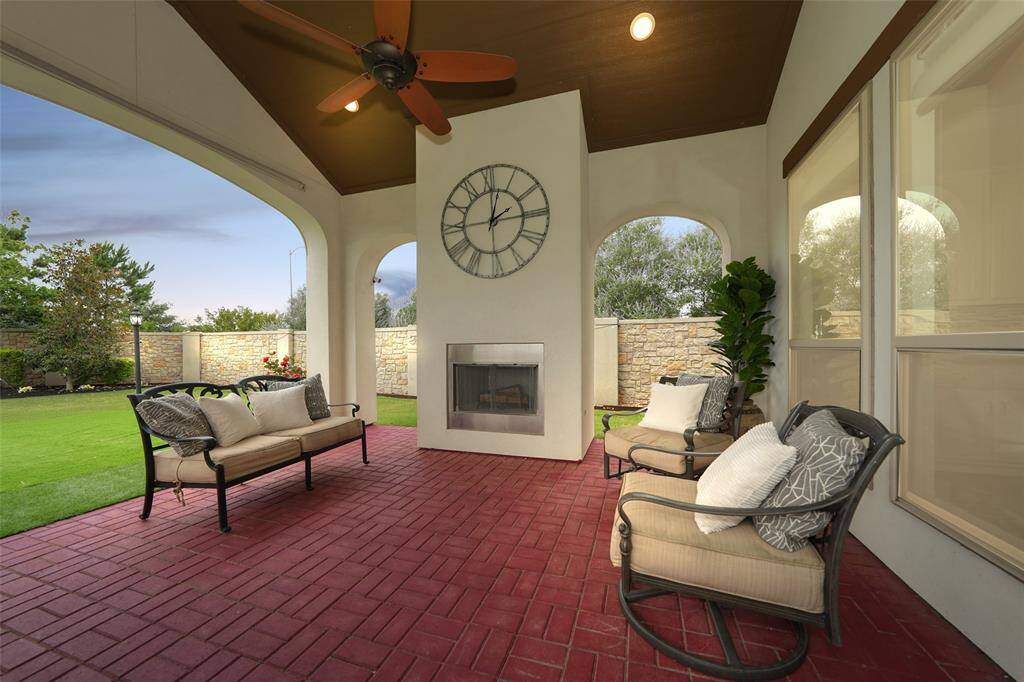 Imagine relaxing here on a cool fall evening with your favorite drink and great company.