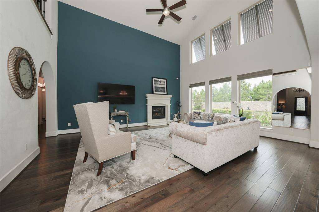 Another view of the spacious family room.
