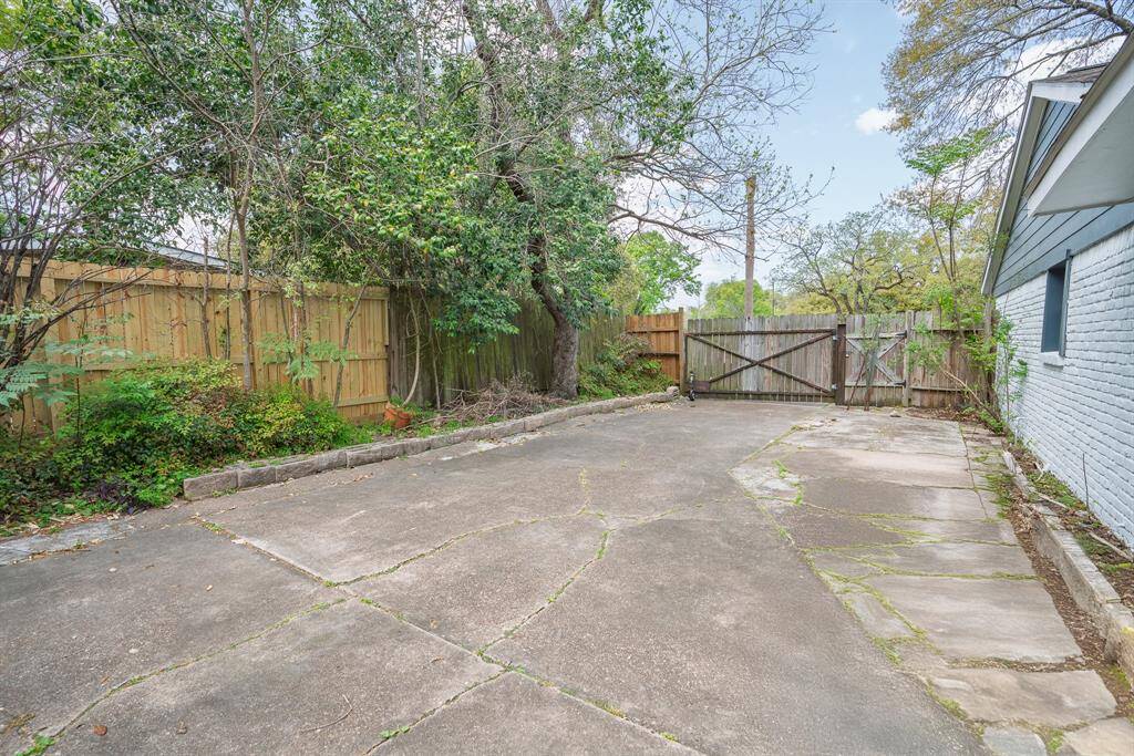 Driveway (inside gate)