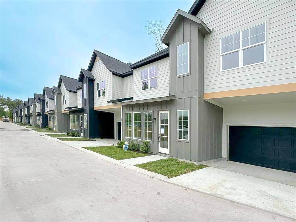 12 free standing homes with private driveways located in a quiet gated community with a wide street, and guest parking.
