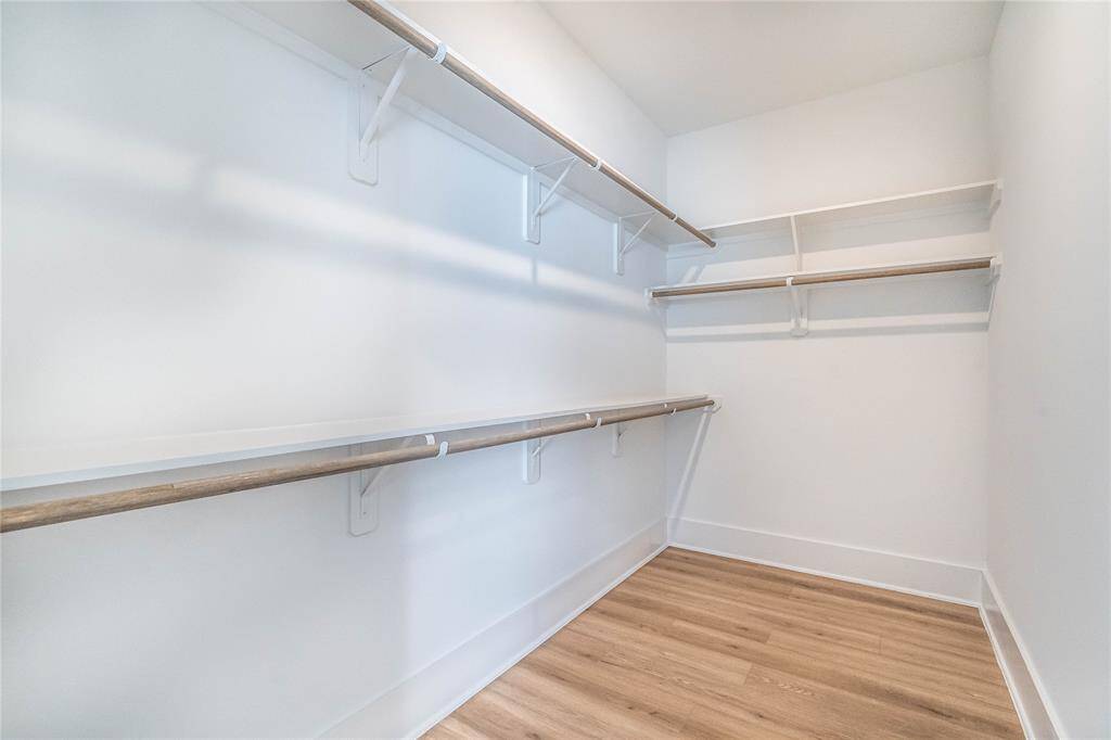 Spacious primary closet