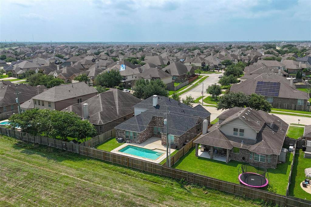 Green space behind the property