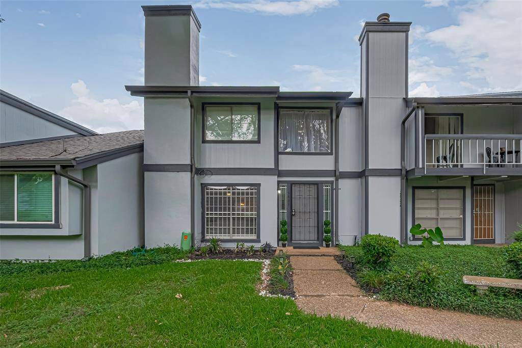 Walkways toward the townhome