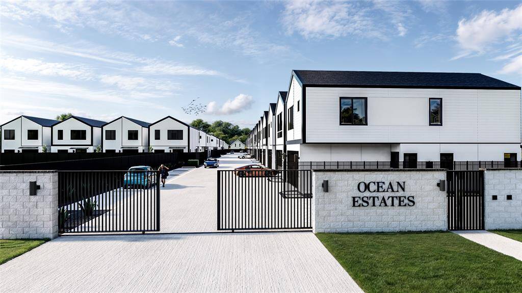 Modern two-story home situated in a secure gated community, combining contemporary design with peace of mind