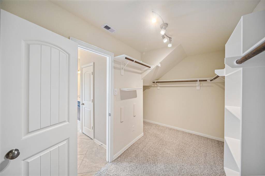 The closet is the primary bedroom has plenty of space!