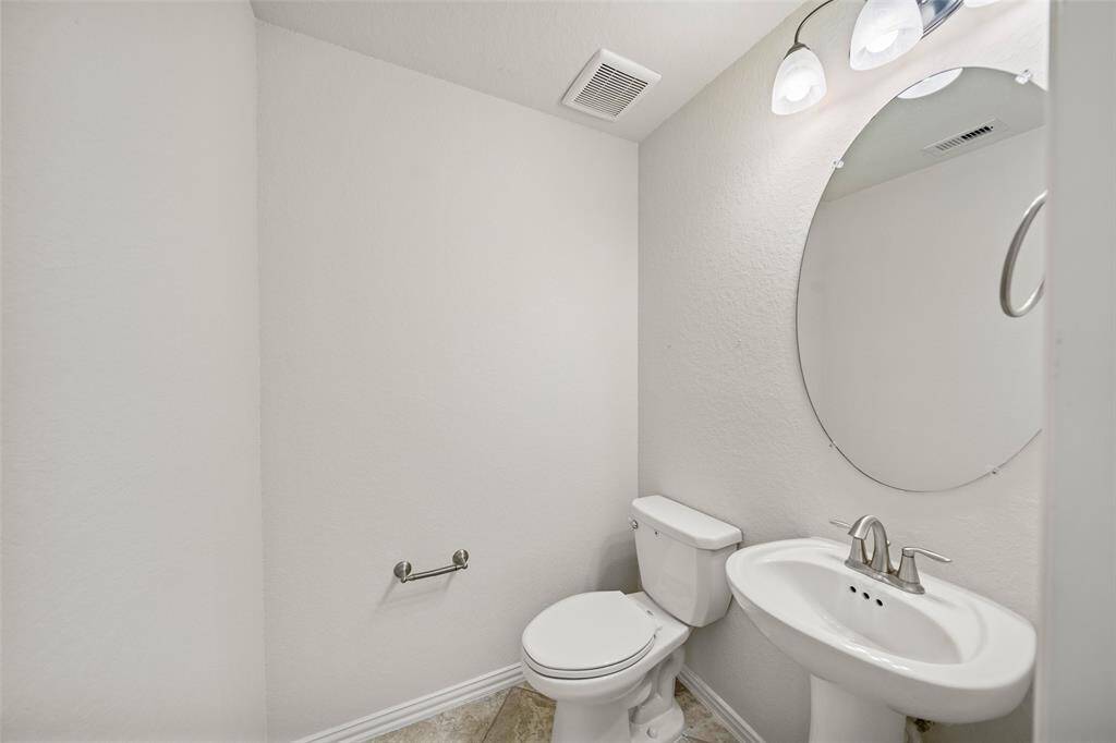 Half bath for upstairs gameroom