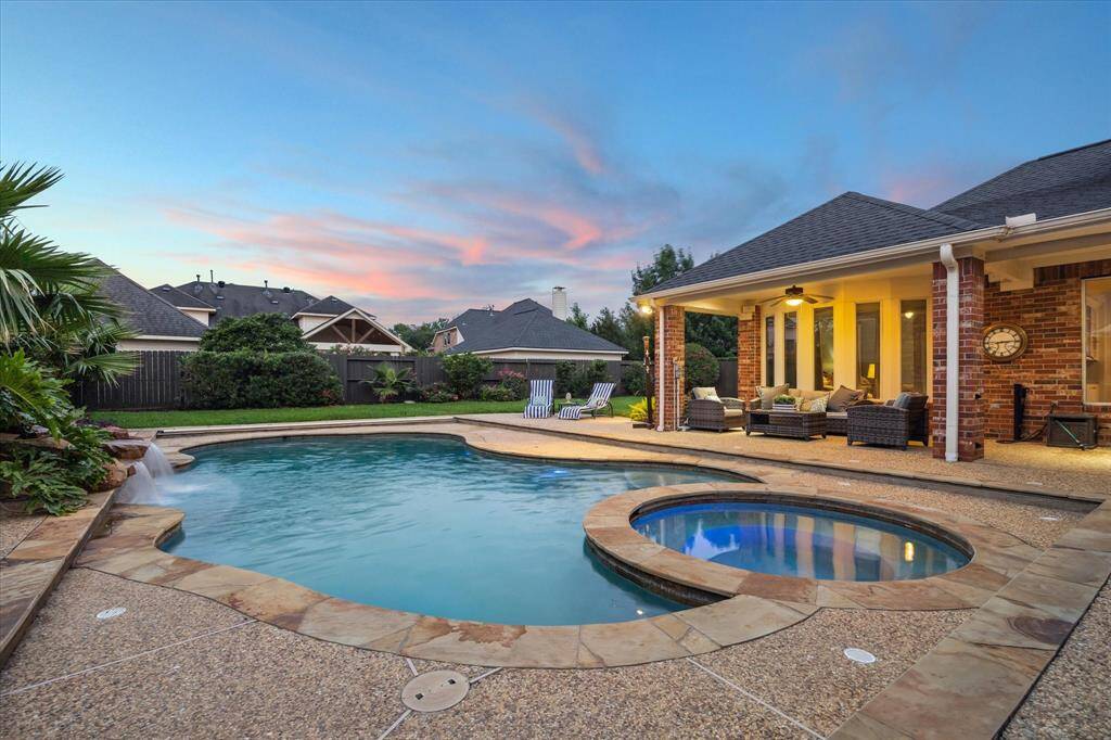 Enjoy entertaining friends and family in your beautiful backyard.