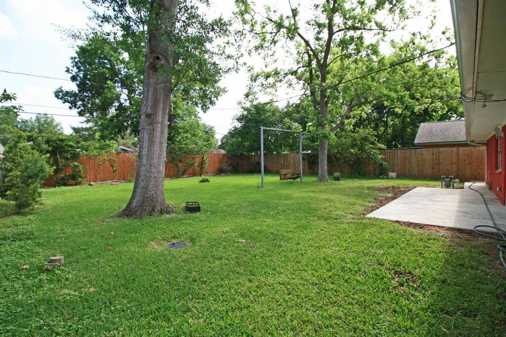 New fence at backyard