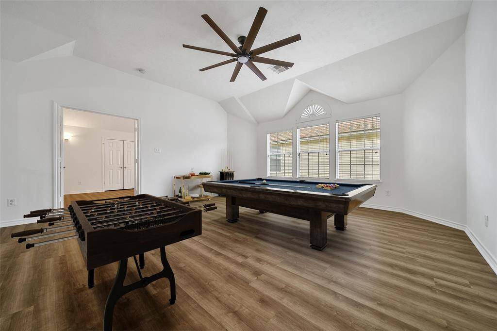 Upstairs flex space/game room