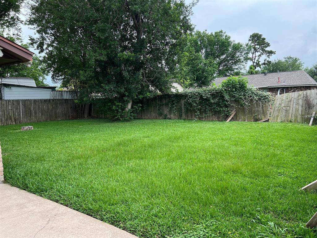 Spacious backyard