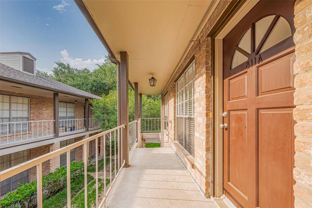 The Solid Wood Door provides a Lovely Entrance.
