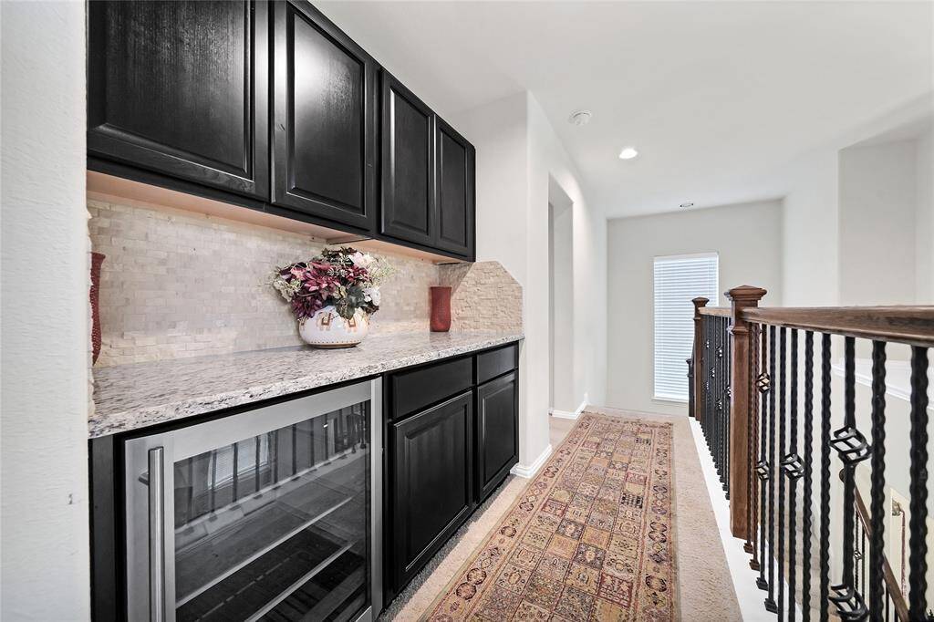 Upstairs wet bar
