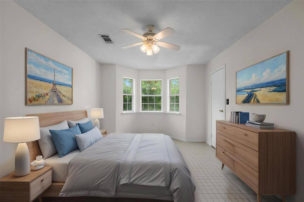 Virtual staged bedroom 3