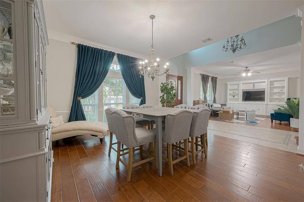 View from the Hallway into the Formal Living and dining areas