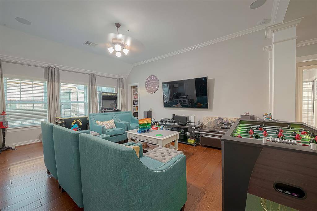 View of Upstairs Game Room from the staircase