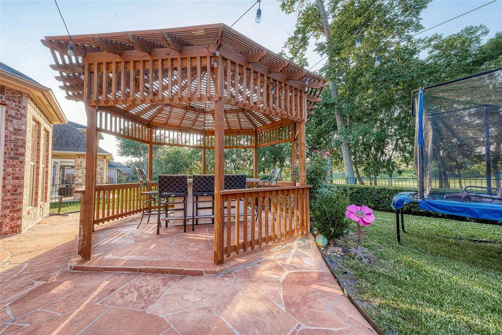 Gazebo in the backyard