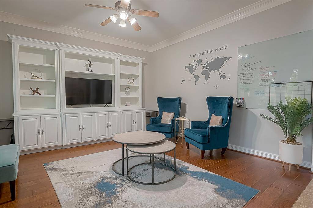 Formal Living Room with built ins