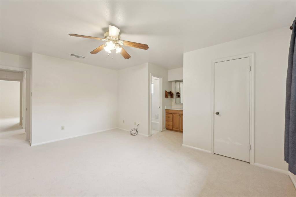 Primary suite has a private bathroom.