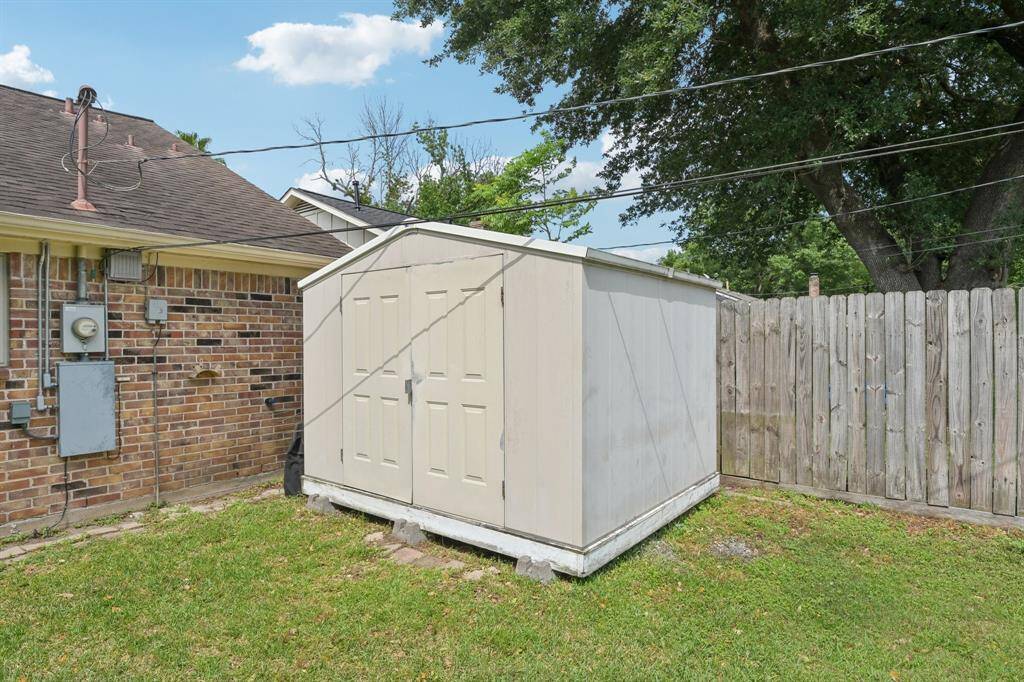 Shed is in great shape and will save you room in your garage.